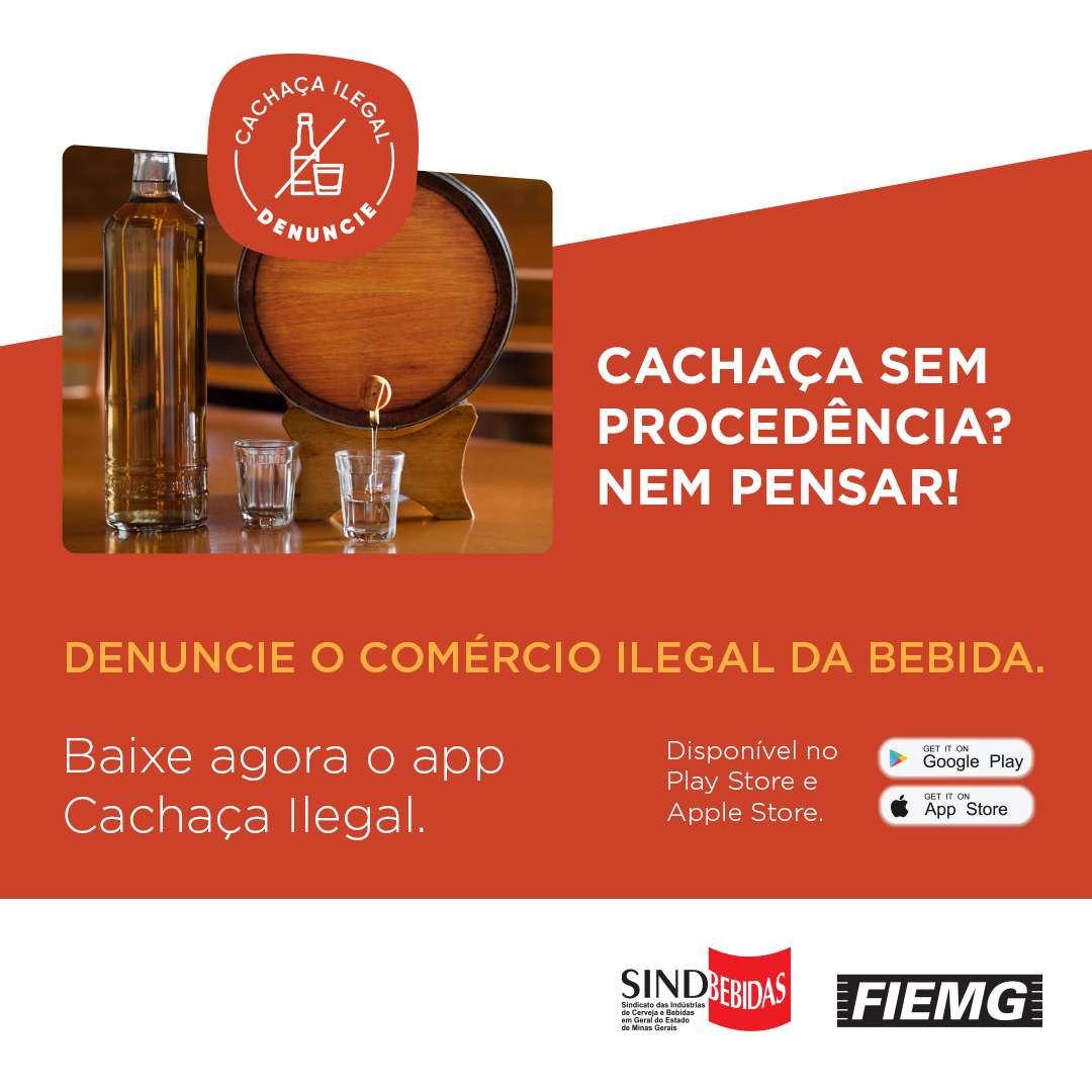 SindBebidas lança app para denúncia anônima de produção e comércio ilegais de cachaça