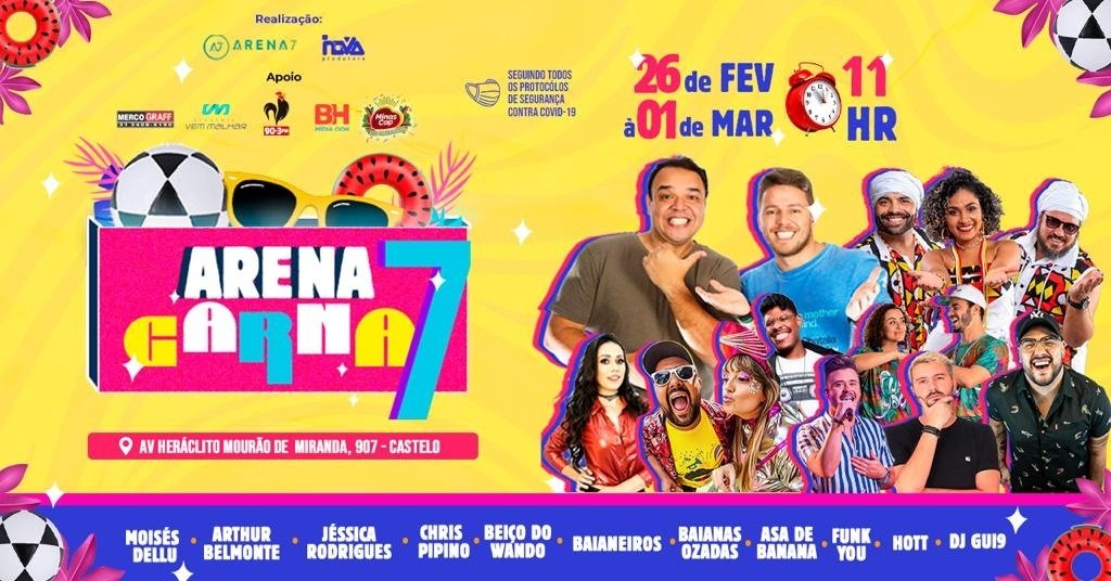 Carnaval Arena 7 recebe os grandes blocos de BH