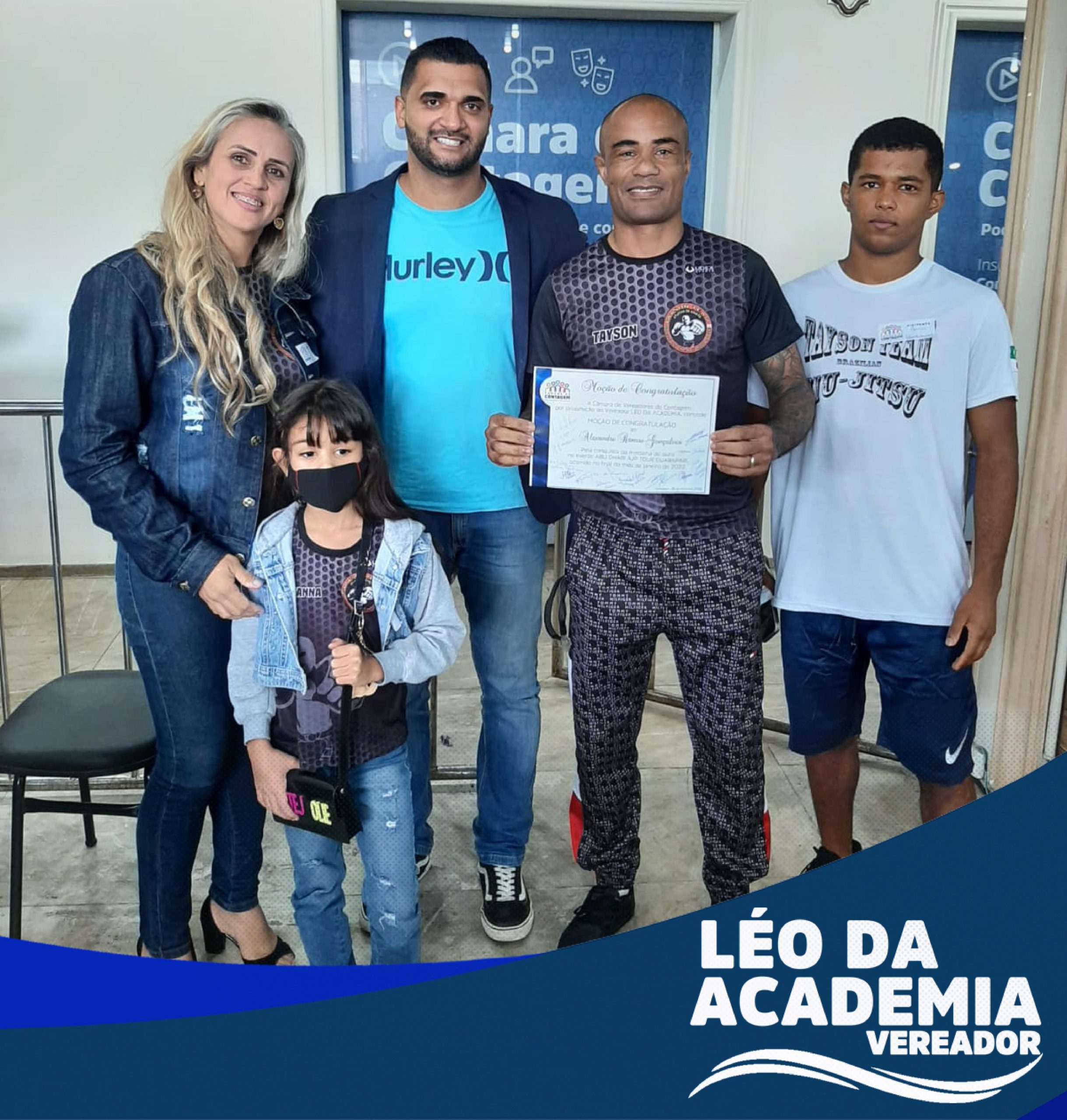 Vereador Léo da Academia homenageia Alexandre Ramos – Tayson