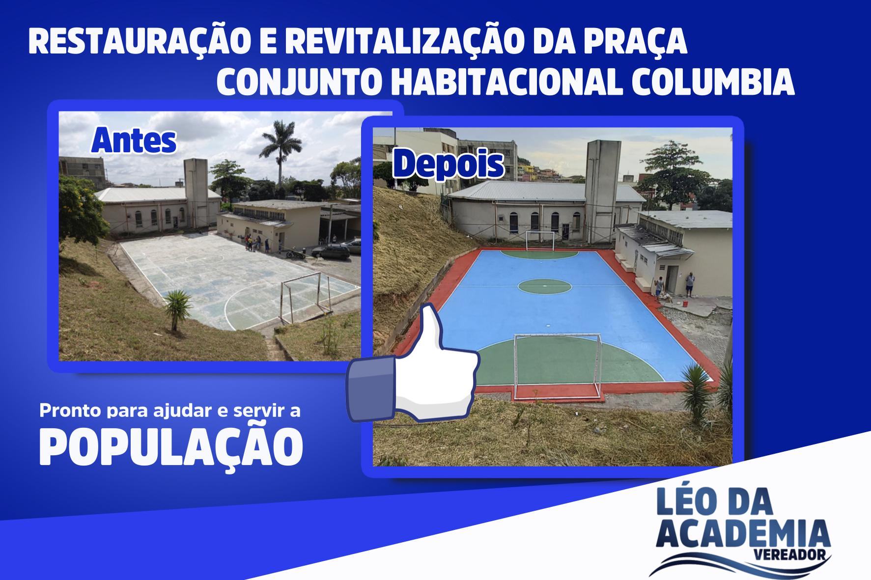 Vereador Léo da Academia: Restauração e revitalização da Praça do Conjunto Columbia