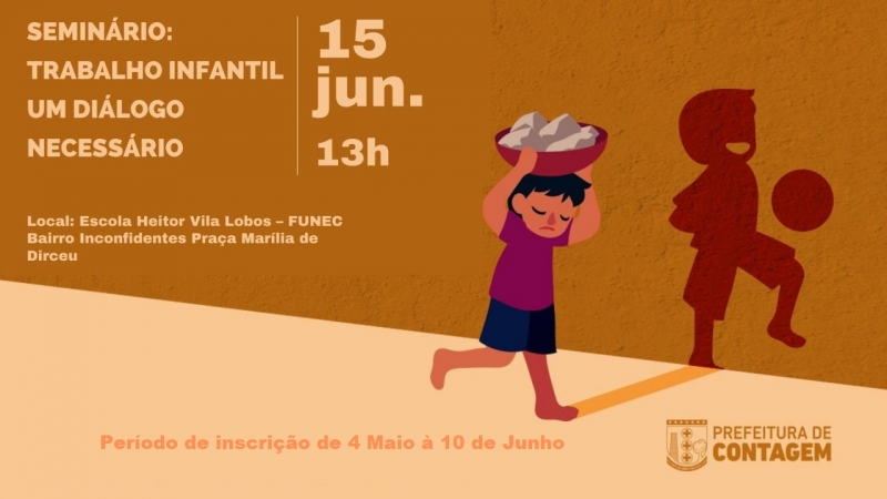 Abertas inscrições para o seminário sobre o trabalho infantil