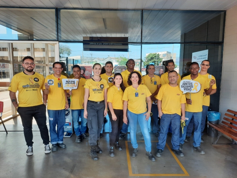 Transcon realiza parceria com empresas na divulgação do Maio Amarelo