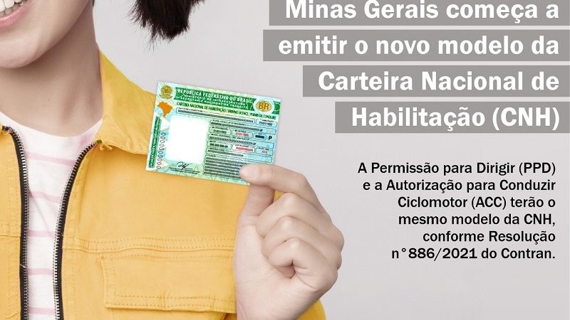 Minas Gerais começa a emitir o novo modelo da Carteira Nacional de Habilitação