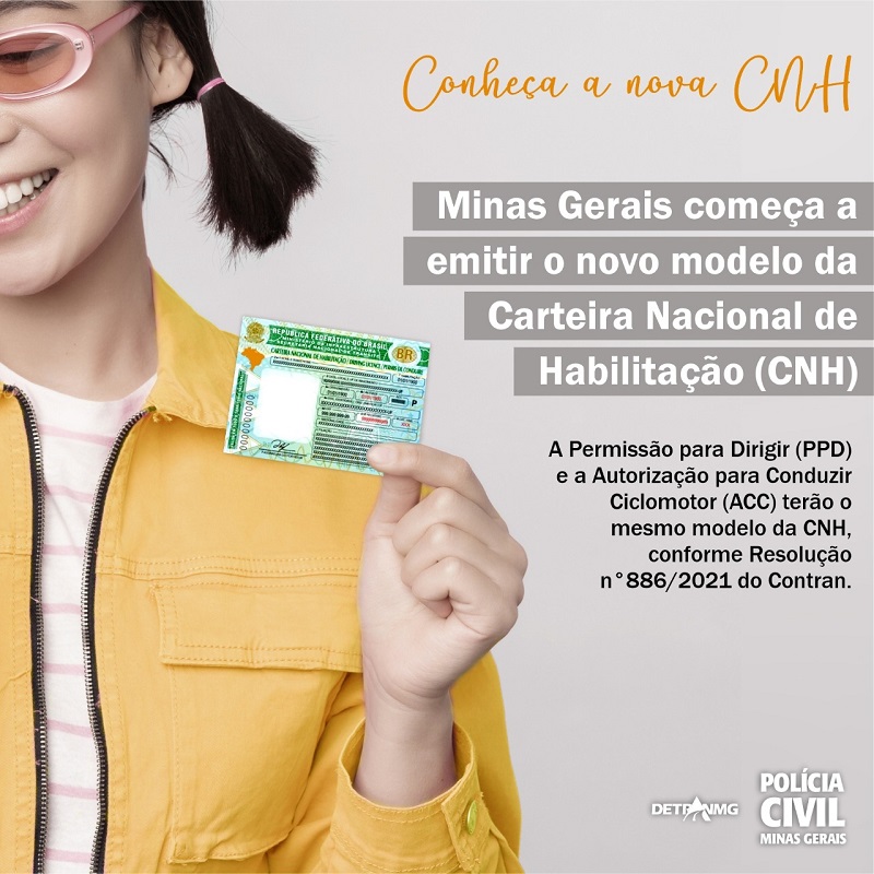 Minas Gerais começa a emitir o novo modelo da Carteira Nacional de Habilitação