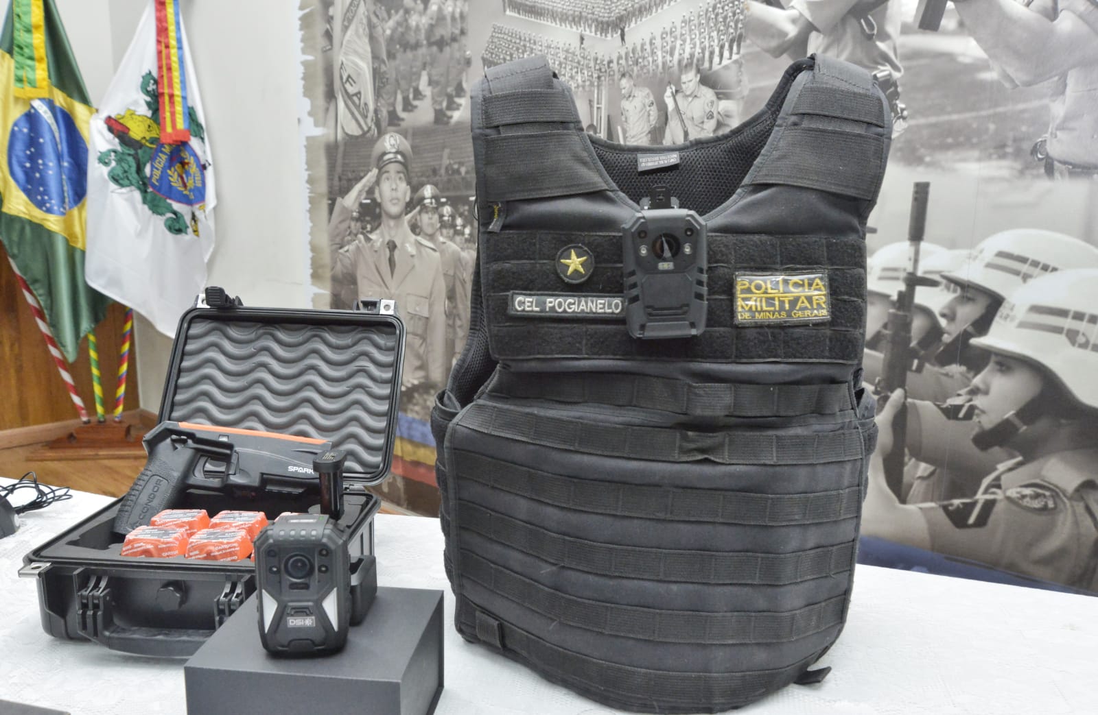 Polícia Militar inicia treinamento para a utilização de câmeras de segurança nas fardas
