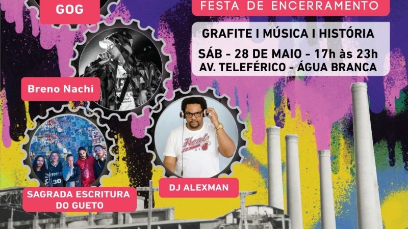 Música e diversão nos shows na festa de encerramento do Movimenta Prêmio Arte Urbana