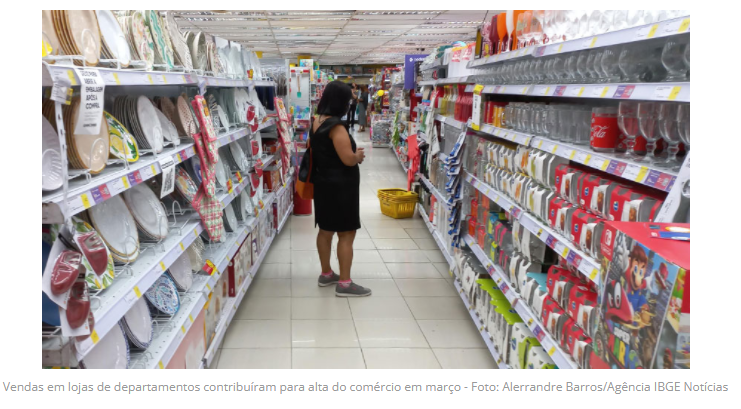 Comércio em Minas Gerais avança 1,2% em março, segunda alta consecutiva