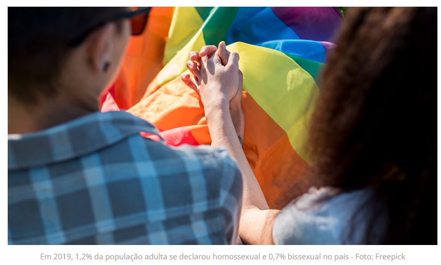 IBGE-MG Informa: Em pesquisa inédita do IBGE, 2,9 milhões de adultos se declararam homossexuais ou bissexuais em 2019