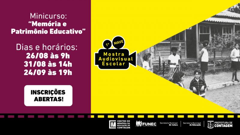 Abertas inscrições para 1ª Mostra Audiovisual Escolar (MAVE) de Contagem