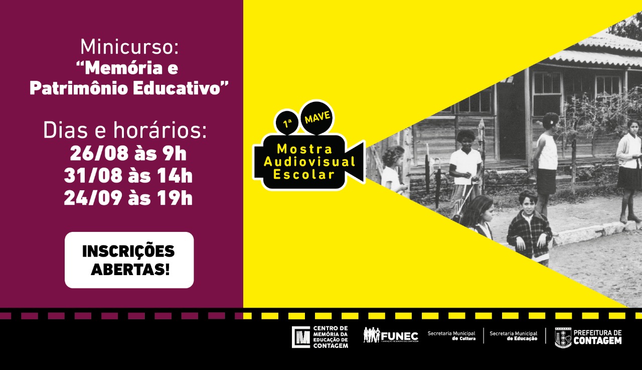 Abertas inscrições para 1ª Mostra Audiovisual Escolar (MAVE) de Contagem