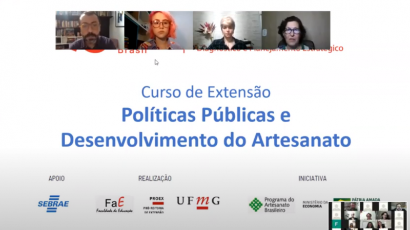 Projeto de extensão da UFMG: Rede Artesanato Brasil disponibiliza curso sobre políticas públicas do setor