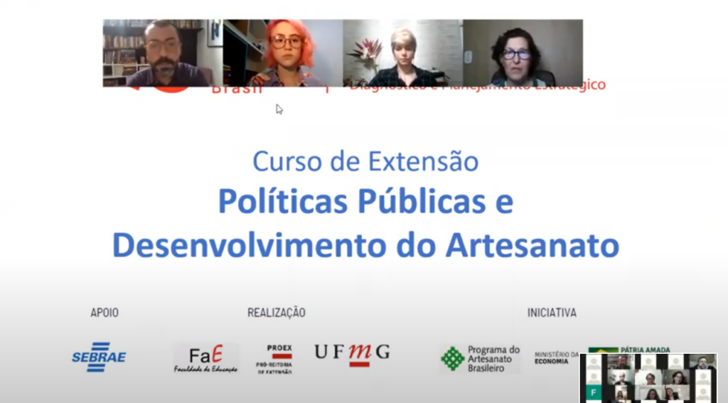 Projeto de extensão da UFMG: Rede Artesanato Brasil disponibiliza curso sobre políticas públicas do setor