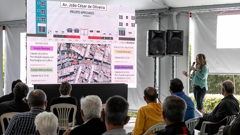 Prefeitura debate com comerciantes da avenida João César de Oliveira alterações no Sistema Integrado de Mobilidade