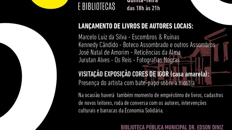 Prefeitura promove Noite Mineira de Museus e Bibliotecas nesta quinta-feira (9/6) e amplia acesso à cultura