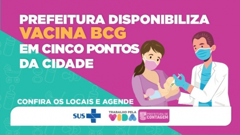 Contagem centraliza vacina BCG em cinco pontos da cidade