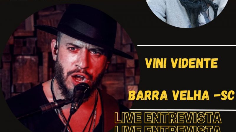 O Músico Autoral VINI VIDENTE, lança amanhã 17/07 seu disco SONHOS QUE UM DIA SONHEI e no dia 26/07 com Paty Prod no POR FALAR EM AUTORAL