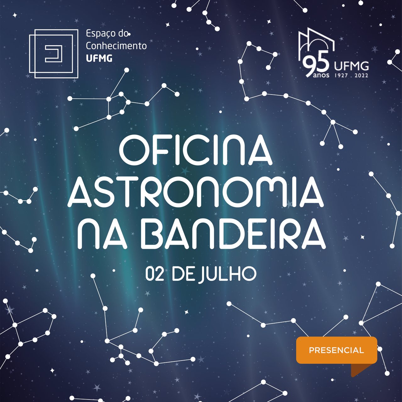 Oficina do Espaço do Conhecimento UFMG revela influência da astronomia na criação da Bandeira do Brasil