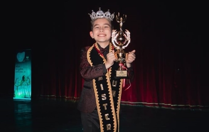 Com apenas 9 anos, contagense representa o Brasil e conquista concurso internacional Mister Mirim Mundial