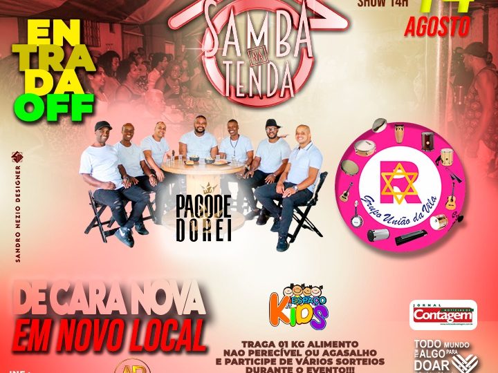 Samba na Tenda: Samba e solidariedade em novo local