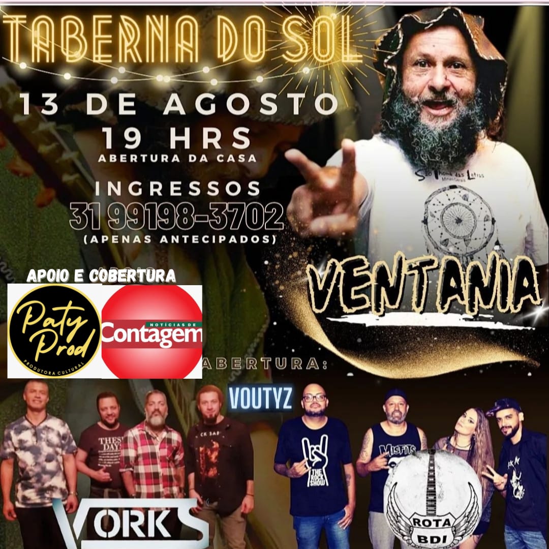 Ventania e bandas Rota BDI e Volts Vorks