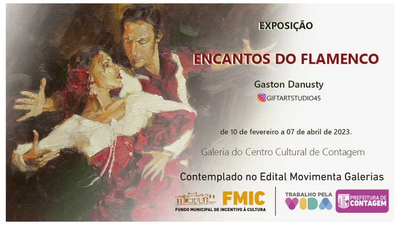 EXPOSIÇÃO ENCANTOS DO FLAMENCO  PINTURAS DE GASTON DANUSTY