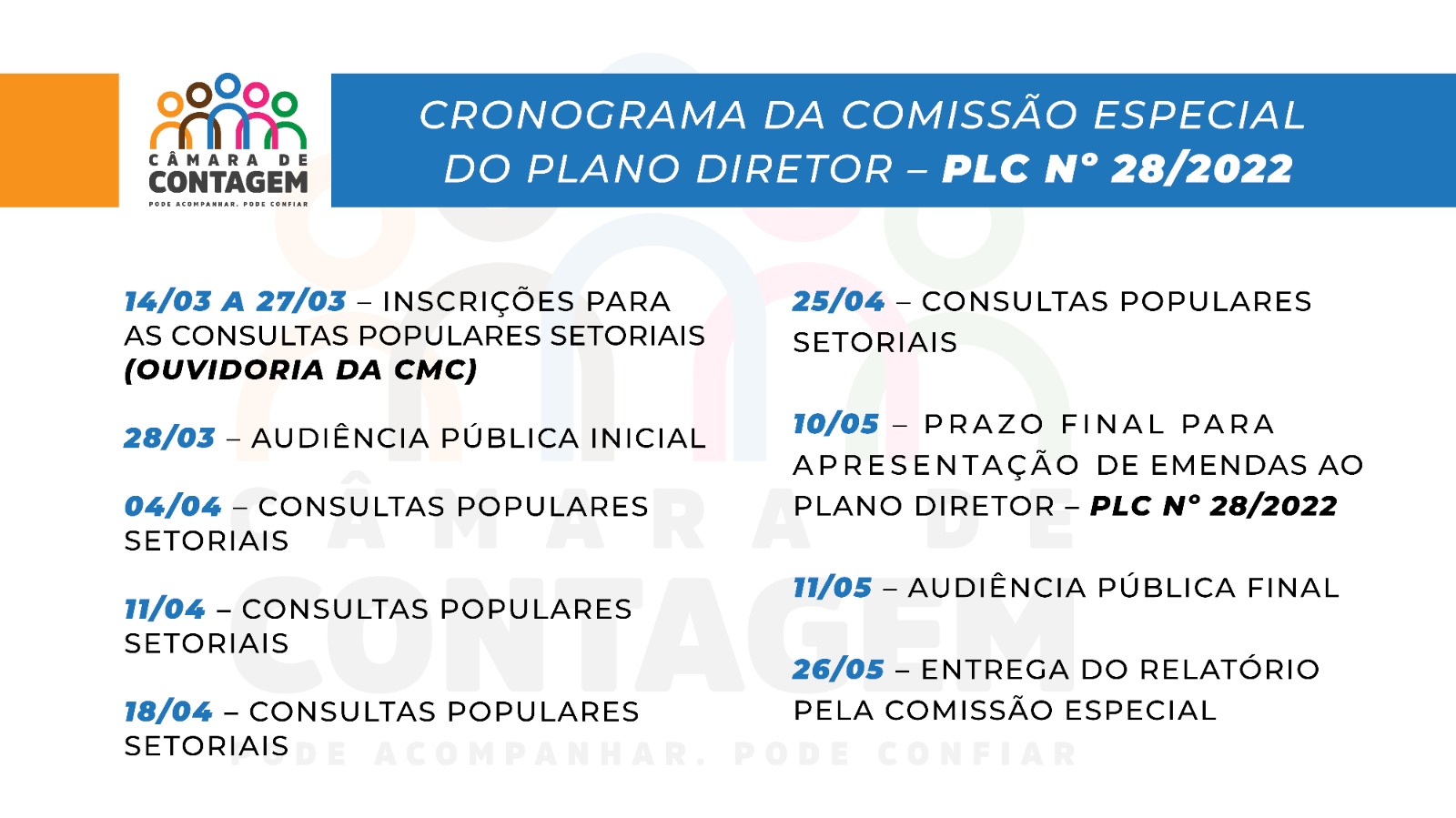 Legislativo de Contagem realiza audiência inicial do Plano Diretor