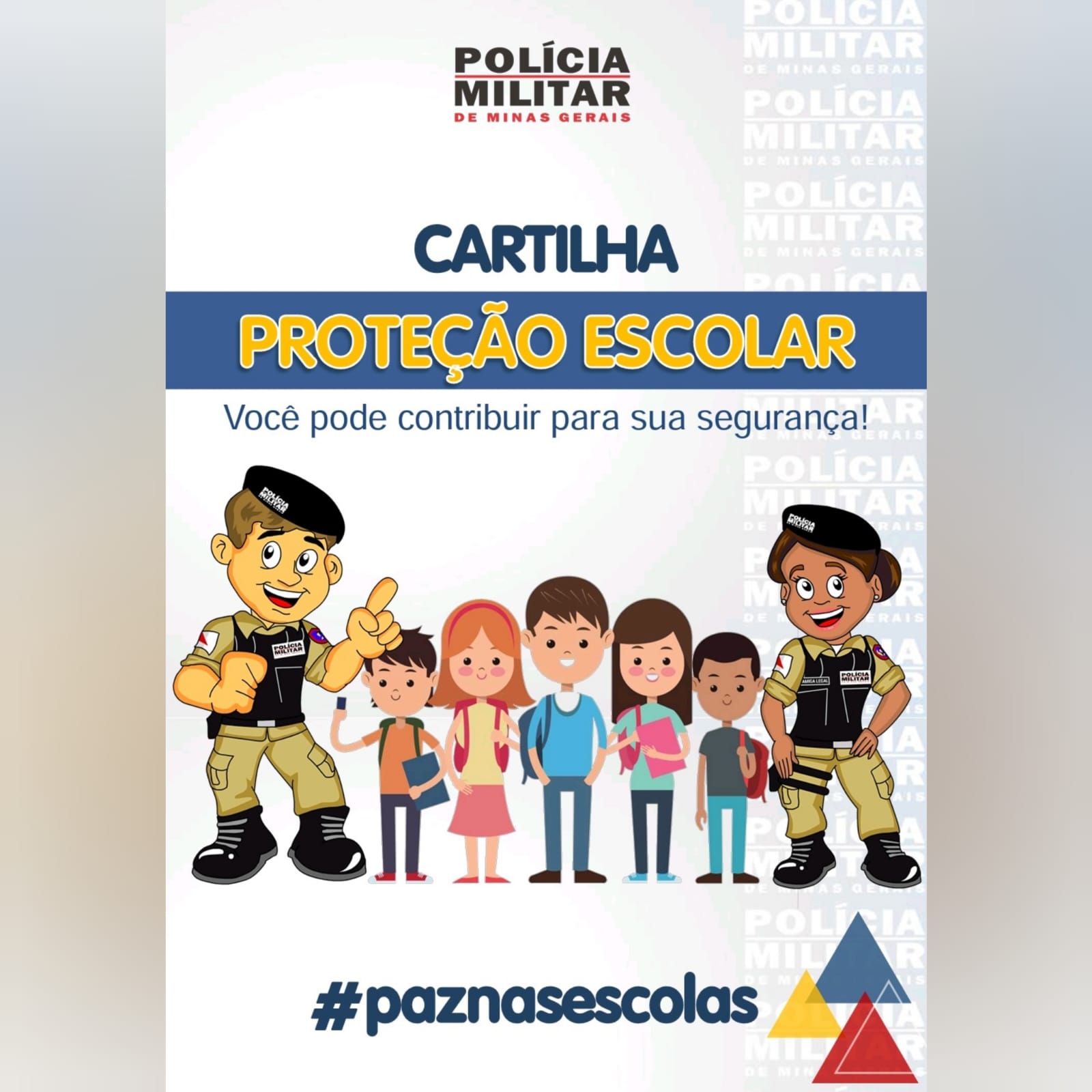 PMMG lança cartilha com dicas voltadas à segurança nas escolas