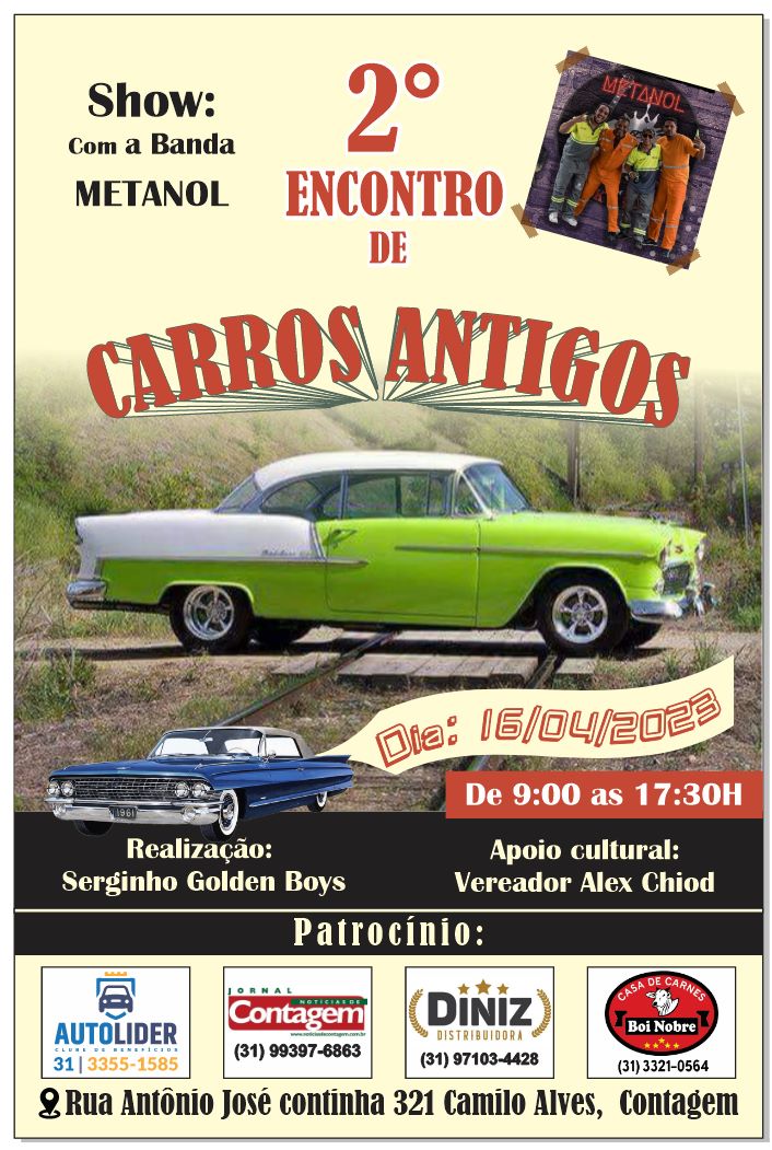 Serginho Golden Boys apresenta: 2º Encontro de Carros Antigos