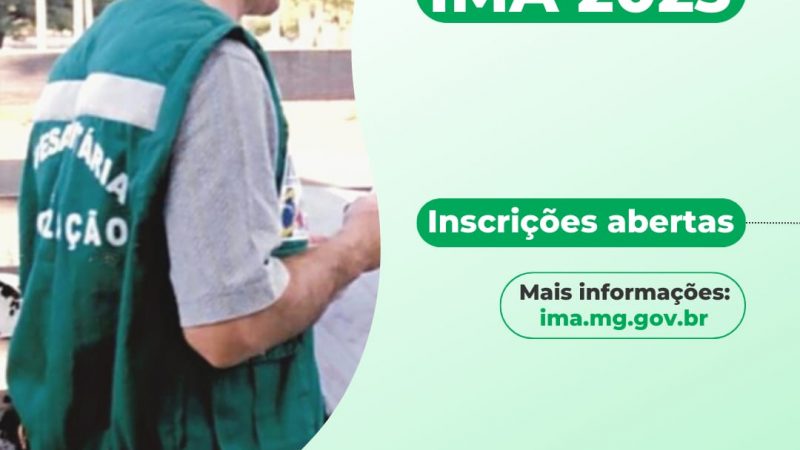 IMA abre seleção para 132 vagas em Minas Gerais