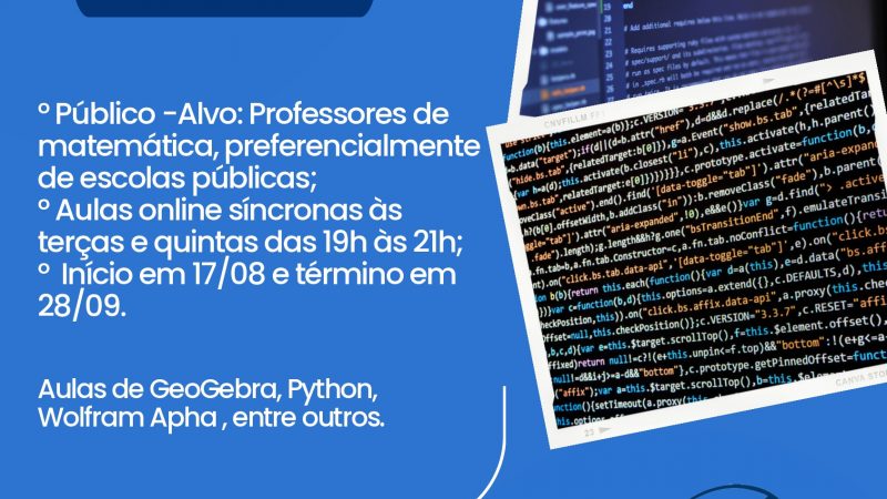 CEFET-MG oferece curso gratuito de capacitação para professores de Matemática