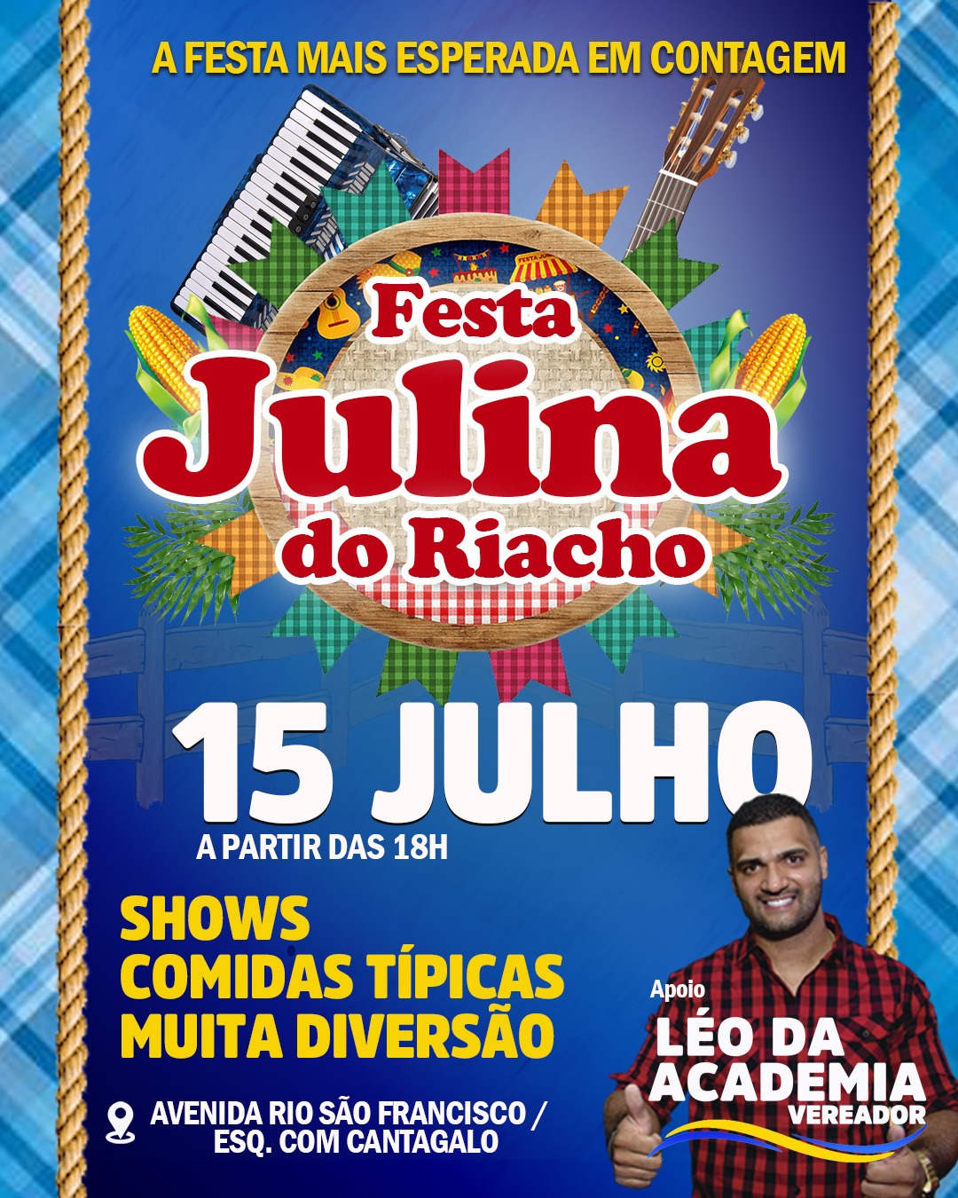 A MELHOR E MAIOR FESTA DE CONTAGEM É NO RIACHO!