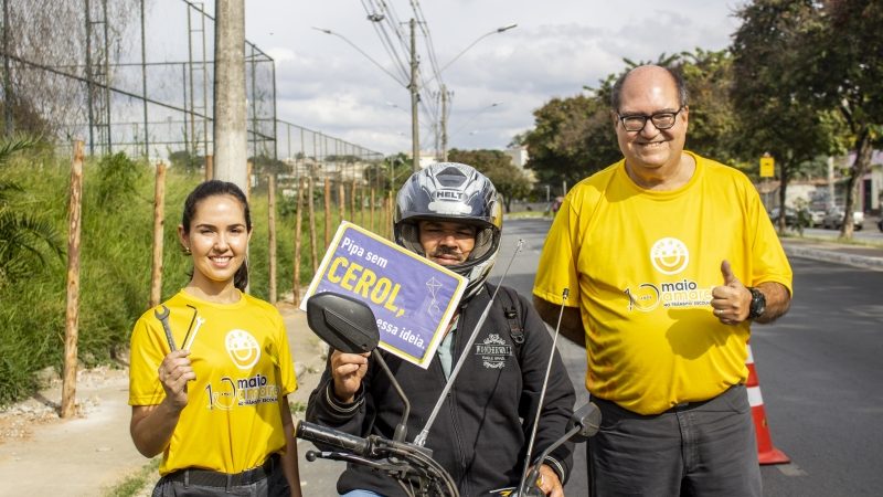 Campanha Motociclista Antenado: instalação gratuita de antenas corta-pipa se inicia nesta terça-feira em Contagem