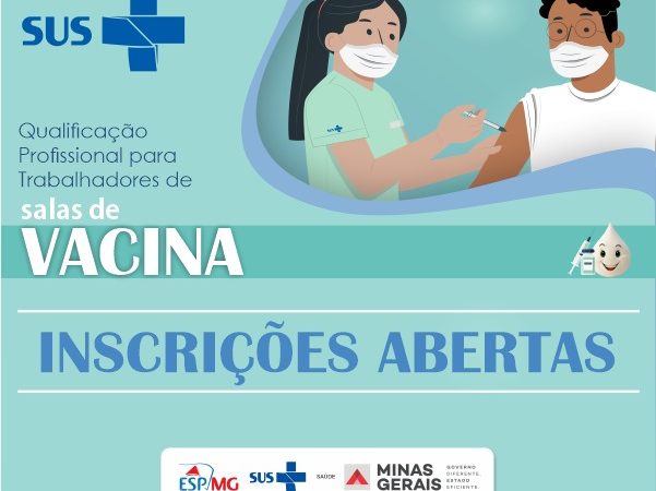 Escola de Saúde e SES-MG abrem inscrições para qualificação de trabalhadores de Salas de Vacina
