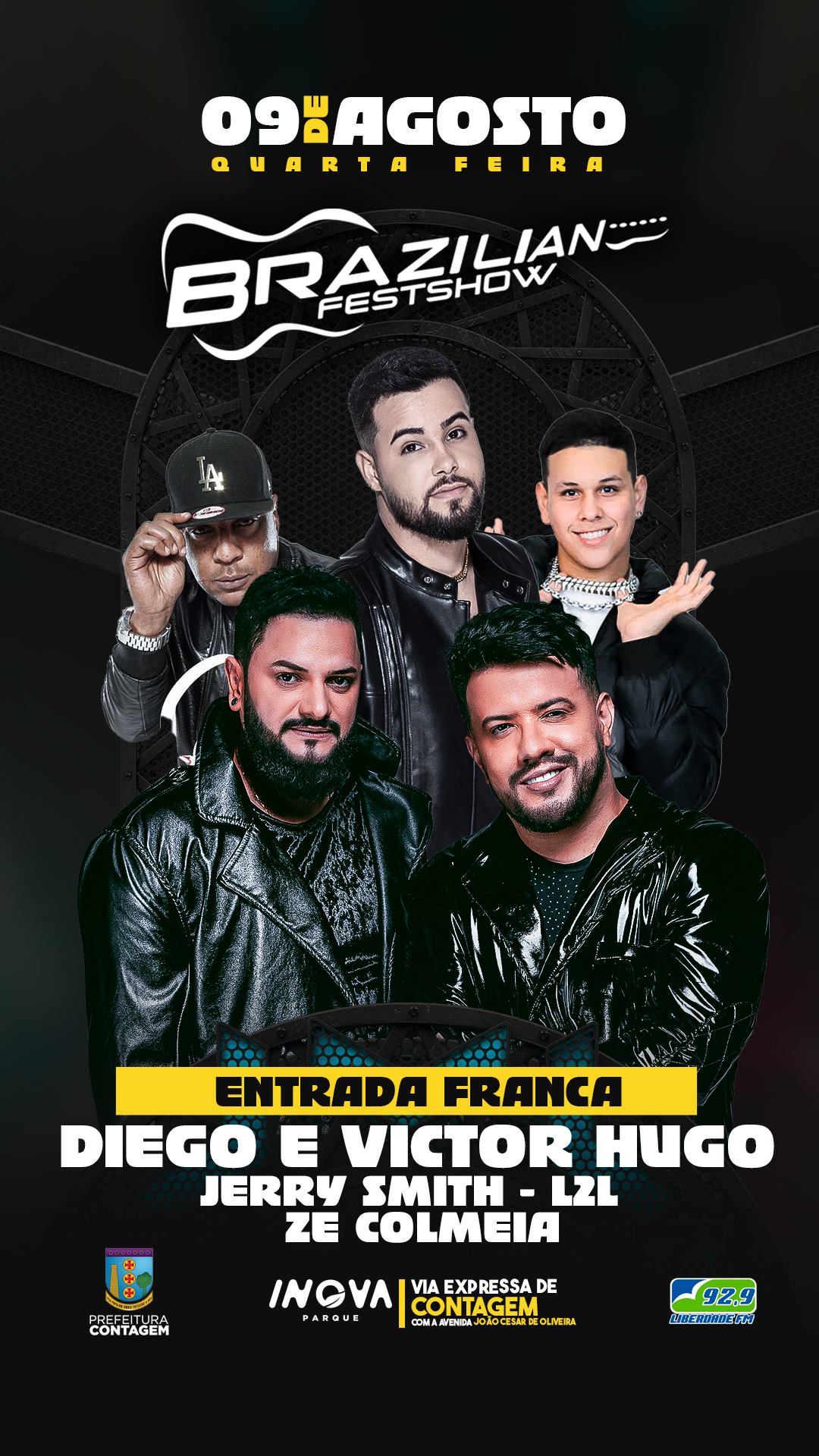 Brazilian Fest Show começa amanhã (09/08) em Contagem