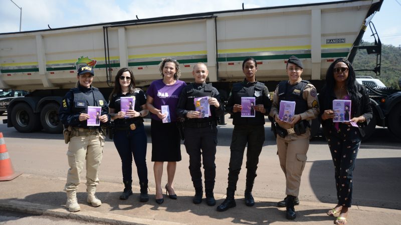 Forças de Segurança atuam na BR-381 em mais uma ação de conscientização sobre a violência contra a mulher