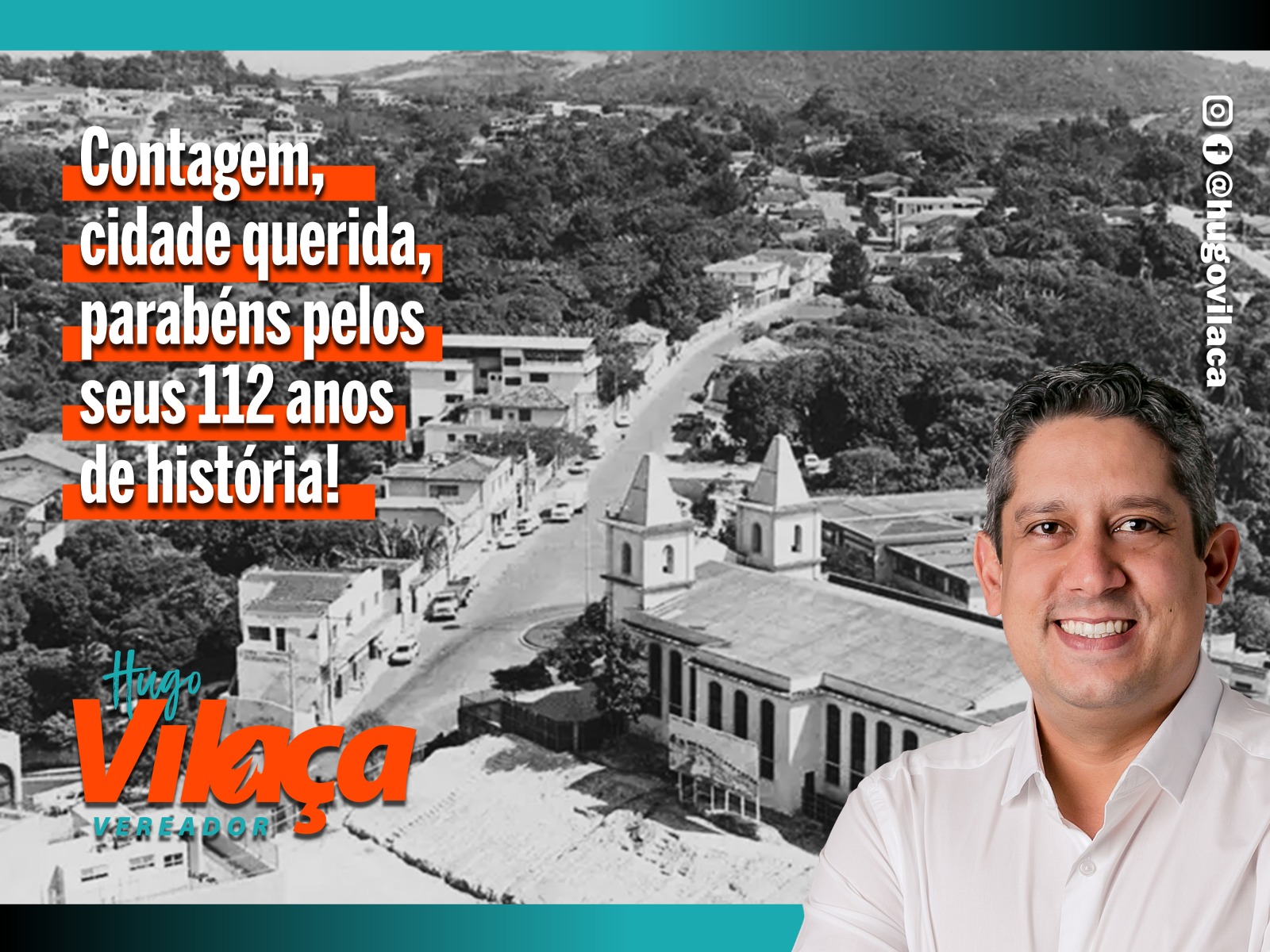Hugo Vilaça Parabeniza Contagem pelos 112 Anos de História e Progresso