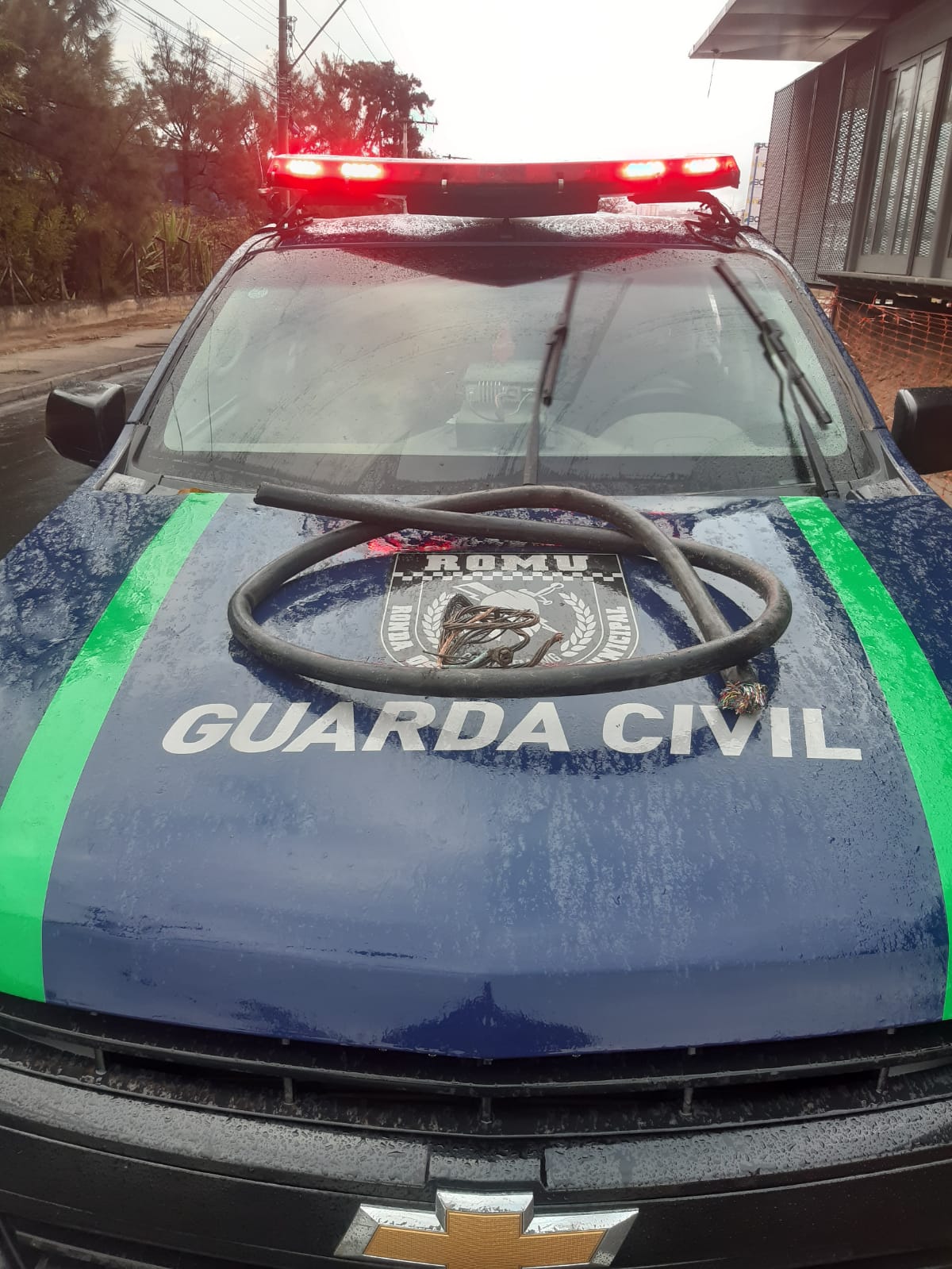 Guarda de Contagem prende suspeito de furto de fiação  de cobre