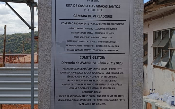Familiares das vítimas do rompimento da barragem em Brumadinho participam do lançamento da Pedra Fundamental para construção do Hospital Sarzedo 272 Joias