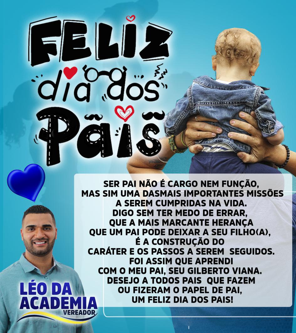 Homenagem do vereador Léo da Academia aos pais