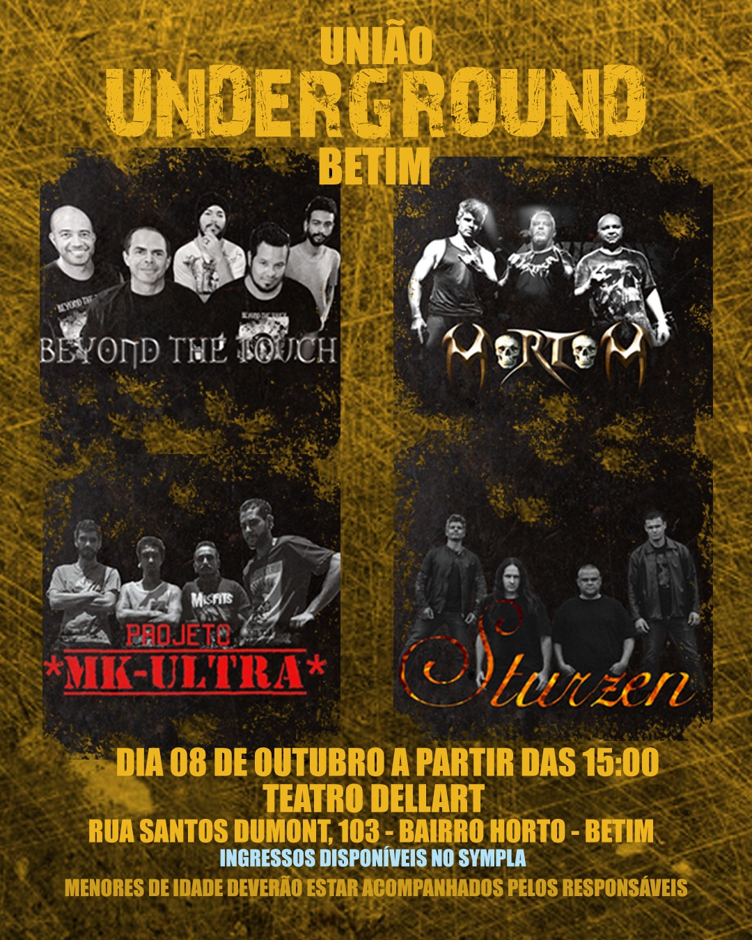 UNDEGROUND BETIM 2023 é no domingo (08/10)