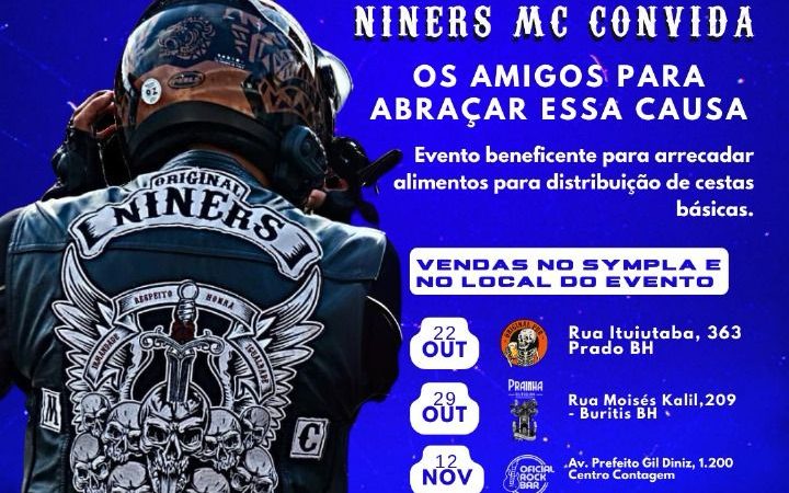 Rock & Biker Solidário: com 15 bandas, três bares e 12 horas de muita música