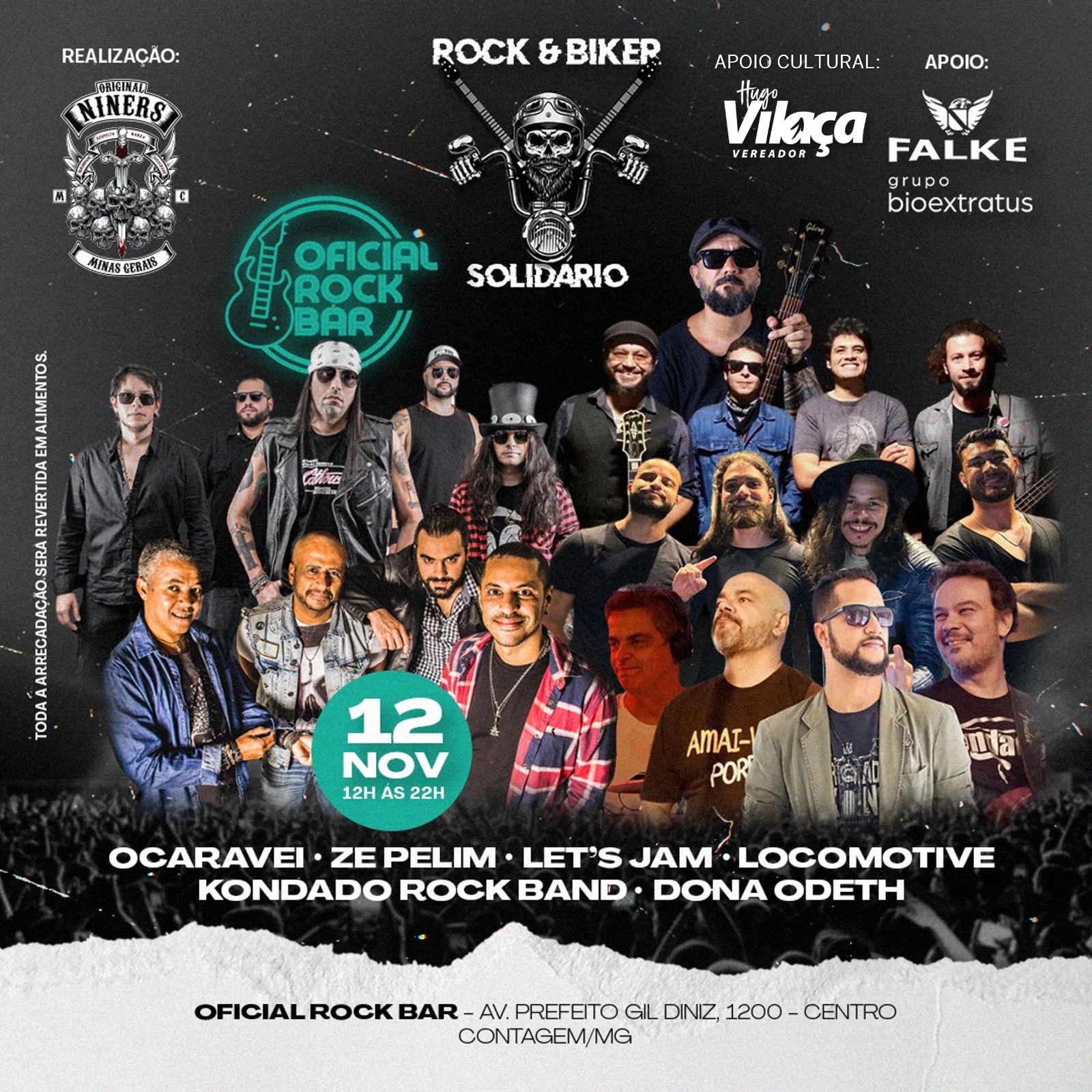 OFICIAL ROCK APRESENTA: Rock & Biker Solidário: com 12 horas de muita música