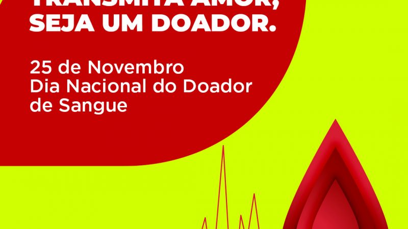 “Transmita amor, seja um doador”: Transcon realiza campanha de doação de sangue