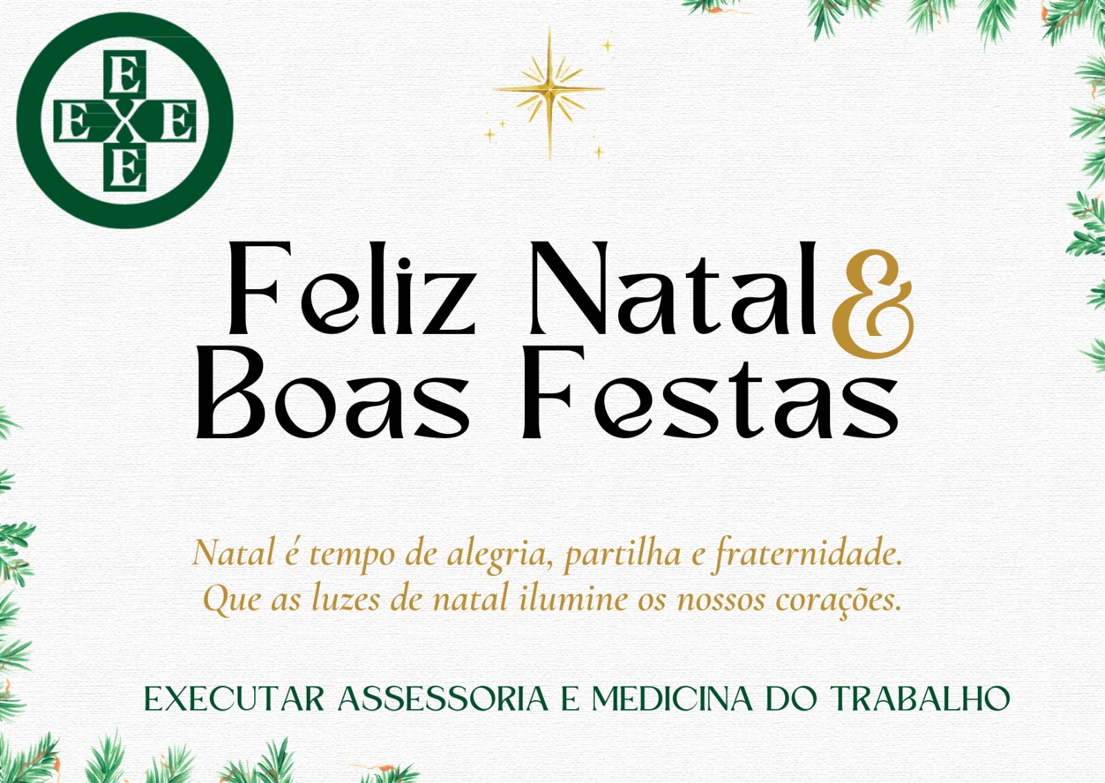 Mensagem de Boas Festas da Executar, Valdo Coimbra e equipe