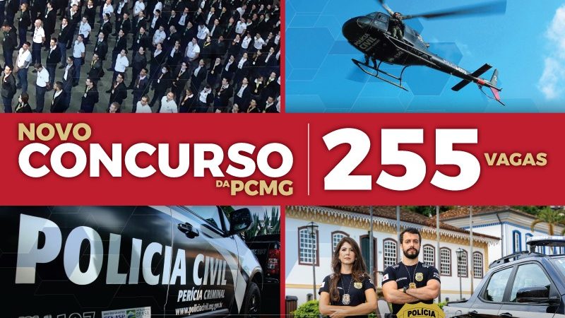Novo concurso público da Polícia Civil de Minas Gerais (PCMG)
