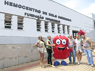 Hemominas: em ações pré-carnaval convidam a população a doar sangue
