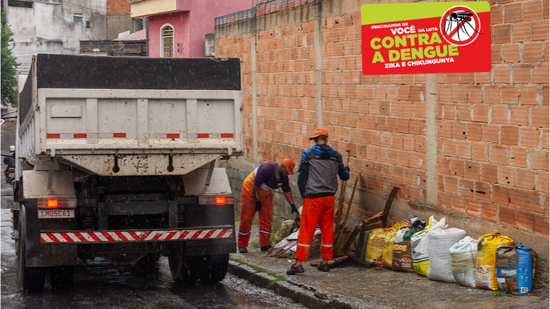 Combate às arboviroses: quase 200 quarteirões receberão o mutirão de limpeza esta semana