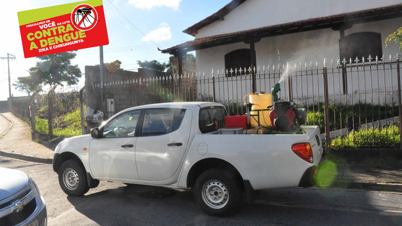 Contagem inicia o uso do carro fumacê como mais uma medida de combate ao mosquito Aedes aegypti a partir de hoje segunda-feira (26/2)