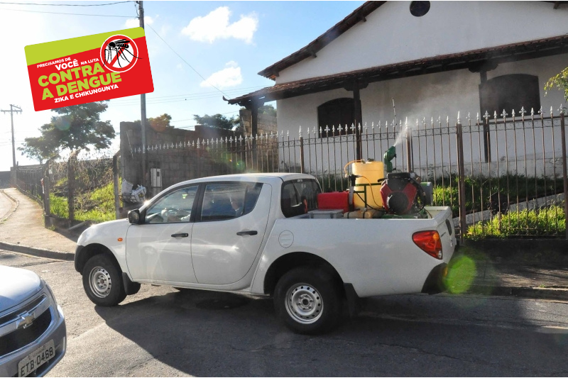 Contagem inicia o uso do carro fumacê como mais uma medida de combate ao mosquito Aedes aegypti a partir de hoje segunda-feira (26/2)