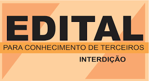 Edital de interdição